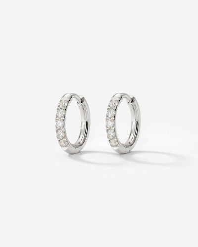 Glimmer Hoops Baby Silver