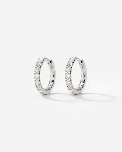 Glimmer Hoops Baby Silver