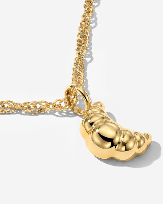Croissant Necklace Gold