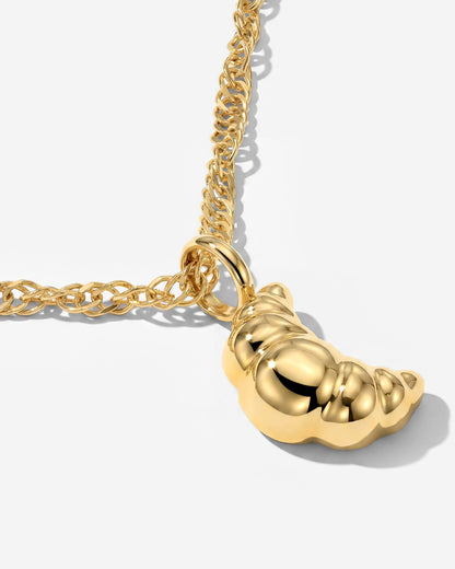 Croissant Necklace Gold