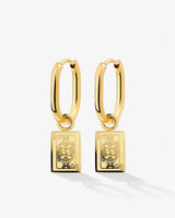 Like a Queen Oval Hoop Set Baby Gold