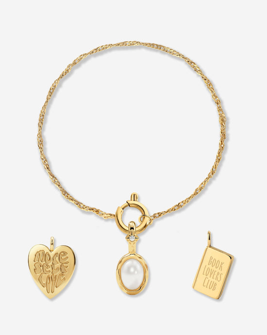 Singapore Chain Charm Bracelet Set