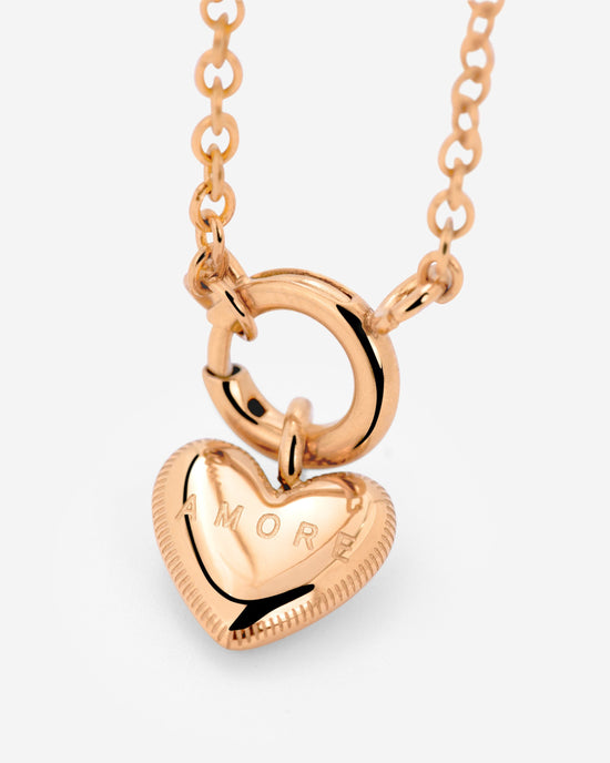 Amore Mio Classic Chain Necklace Set Rose Gold