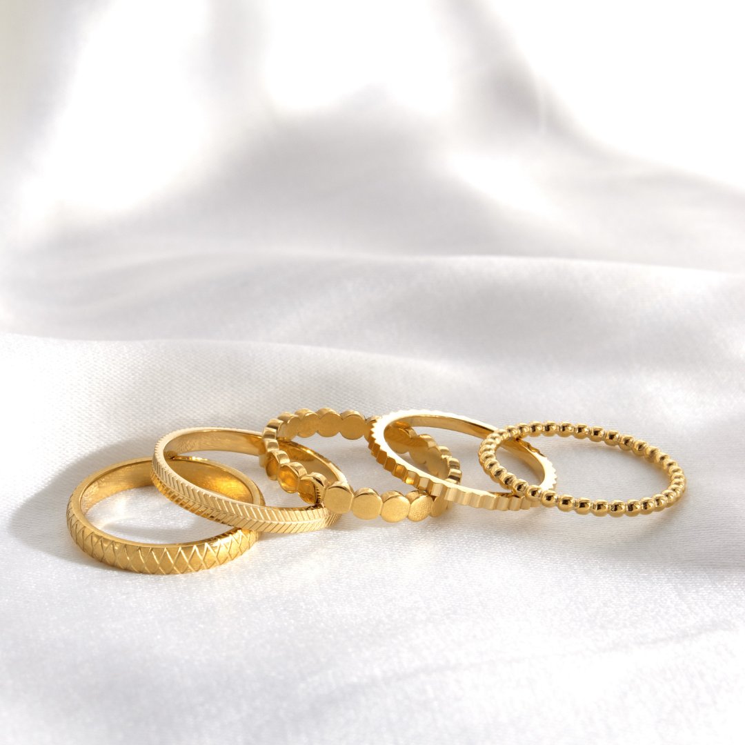 Cute Pattern Ring gold
