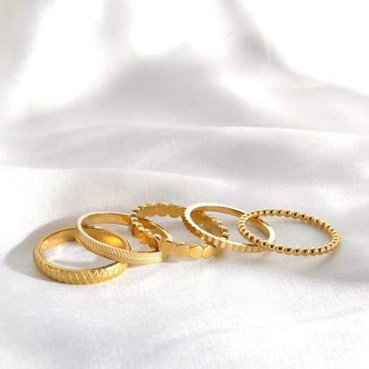 Cute Pattern Ring gold