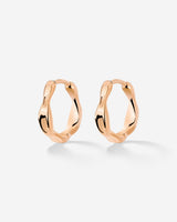 Liquid Shape Hoopies Rose Gold