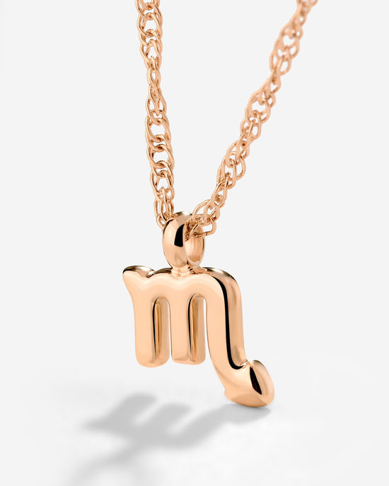 Scorpio Bubble Necklace Rose Gold