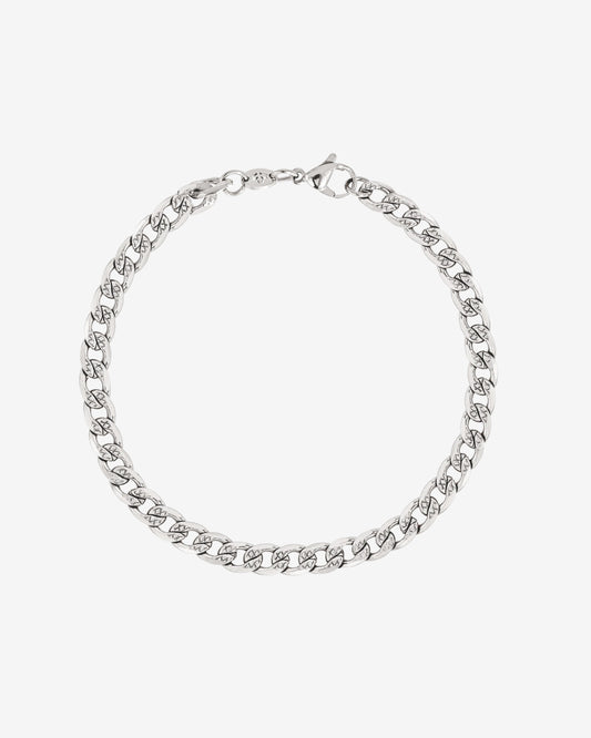 Cuban Chain Bracelet Silber