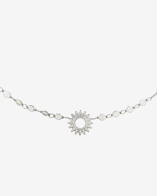 Sunny Side Up Necklace Silver