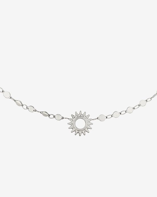 Sunny Side Up Necklace Silver