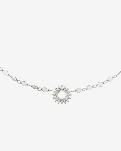 Sunny Side Up Necklace Silver
