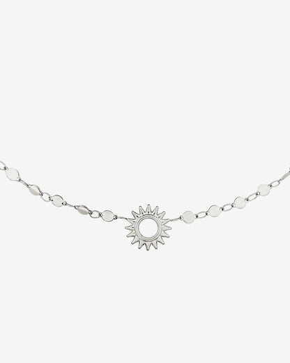 Sunny Side Up Necklace Silver
