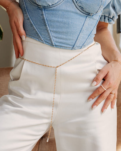 Visavies Inspiring Rise and Shine Body Chain Rose Gold