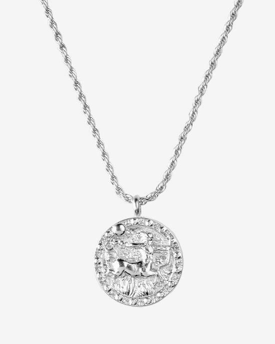 Zodiac Sign Necklace Silver