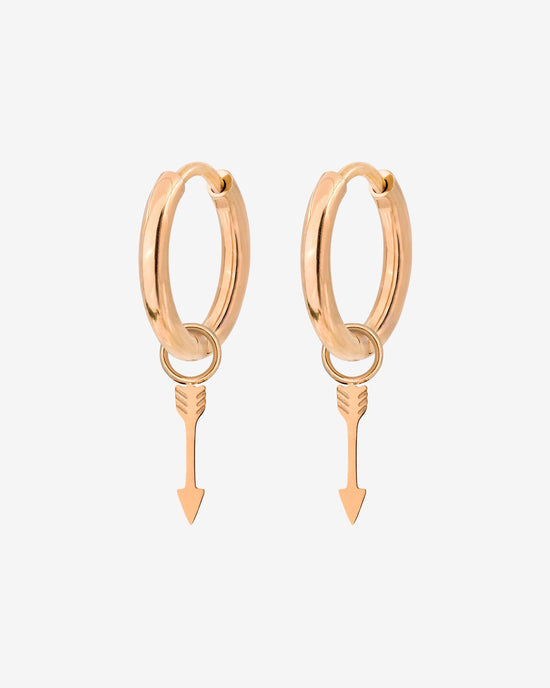 Cupid Arrow Hoopies Rose Gold
