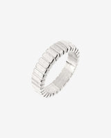 Striped Ring Bold Silver