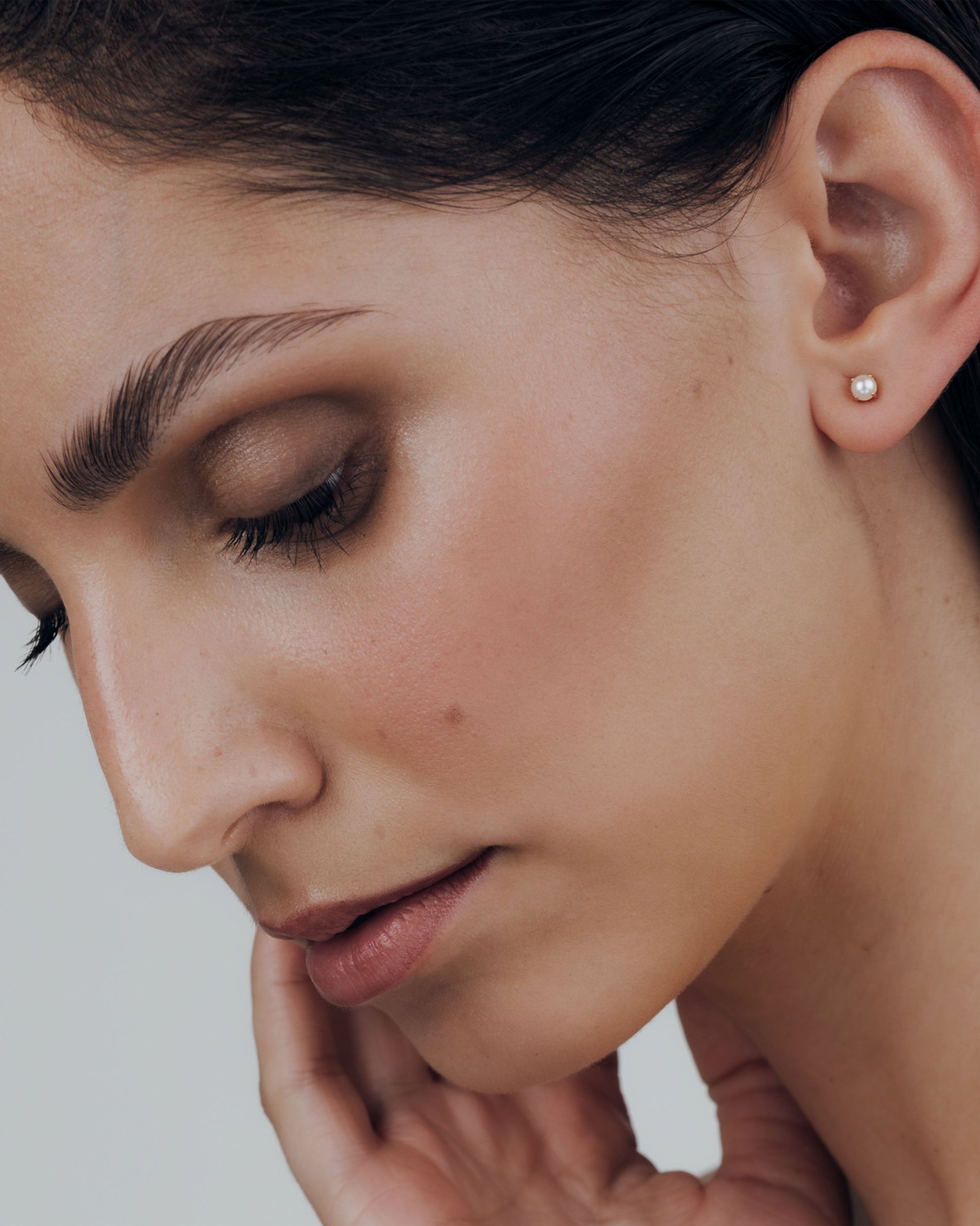 Dream Pearl Studs Rose Gold