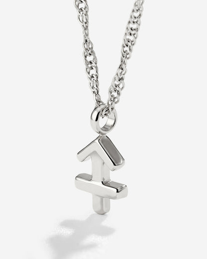 Sagittarius Bubble Necklace Silver