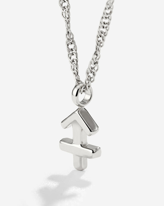 Sagittarius Bubble Necklace Silver