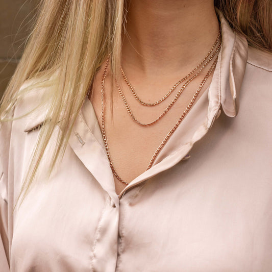 Figaro Necklace Rose Gold