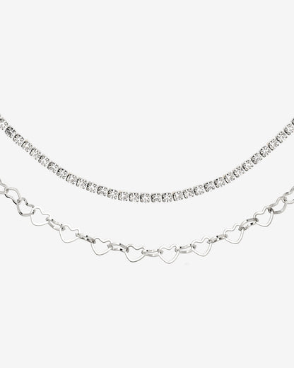 Glam Lover Necklace Bundle Silver