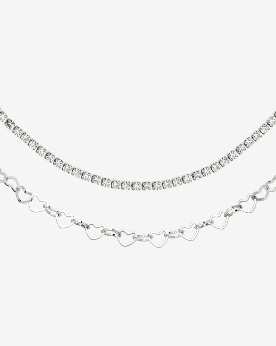 Glam Lover Necklace Bundle Silver