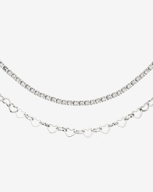 Glam Lover Necklace Bundle Silver