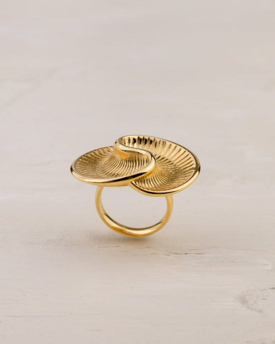 Winding Spiral Ring Rose Gold