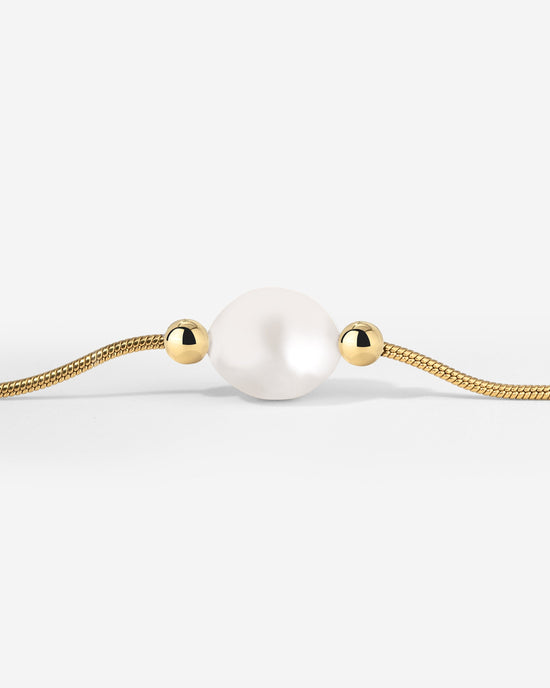 Minimalist Pearl Bracelet Gold