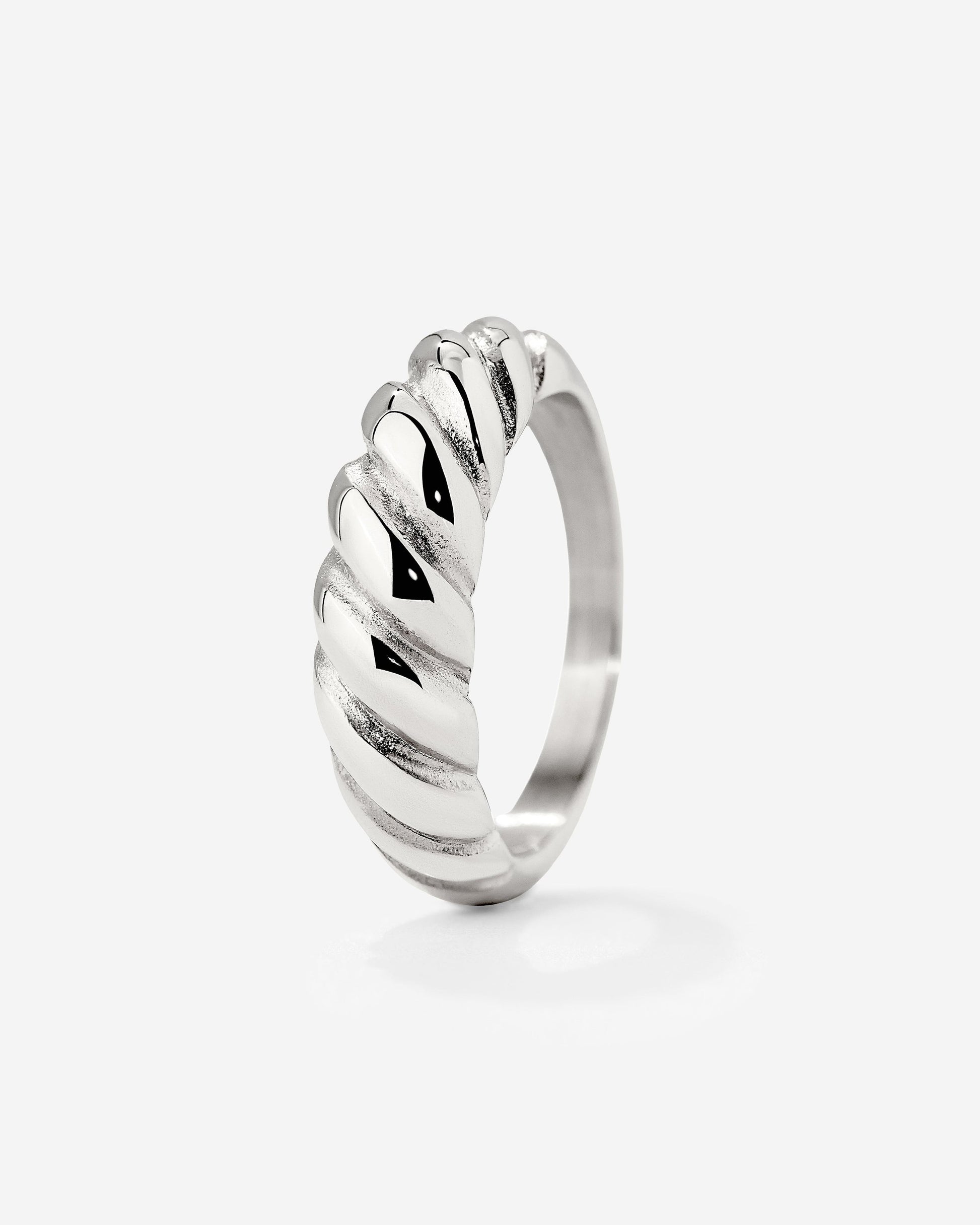 Towel Twist Ring Silver