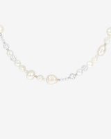 Icy Cool Pearl Necklace Silver