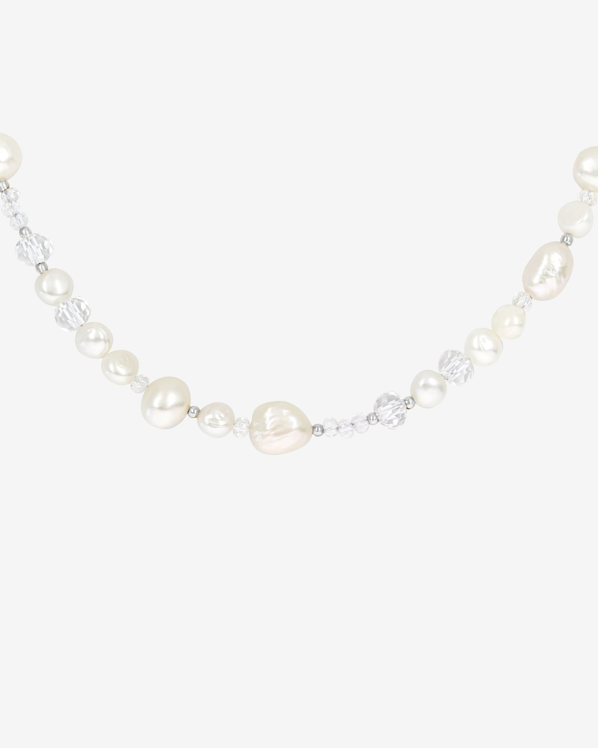 Icy Cool Pearl Necklace Silver