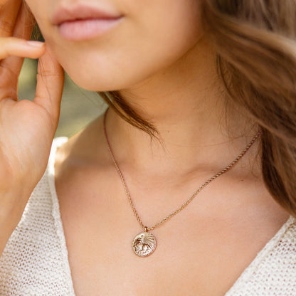 Zodiac Sign Necklace Rose Gold