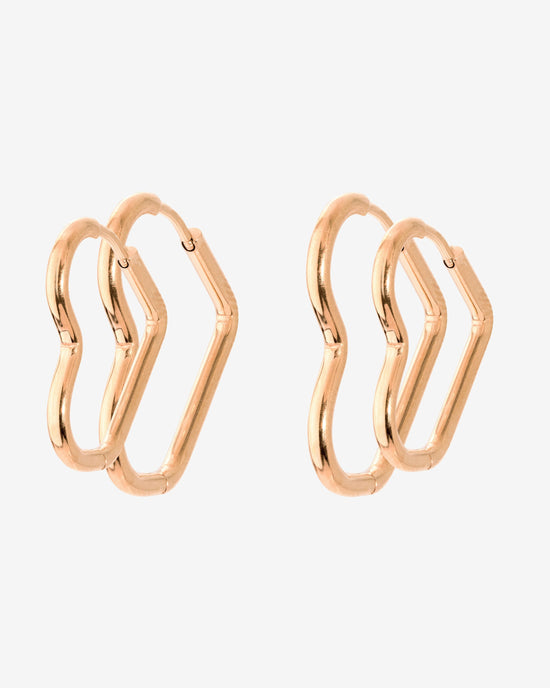 Heartily Hoop Set Rose Gold