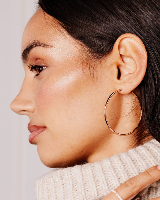 Extra Maxi Hoops Rose Gold
