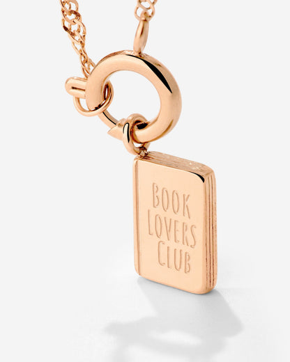 Book Lovers Club Singapore Chain Necklace Set Rose Gold