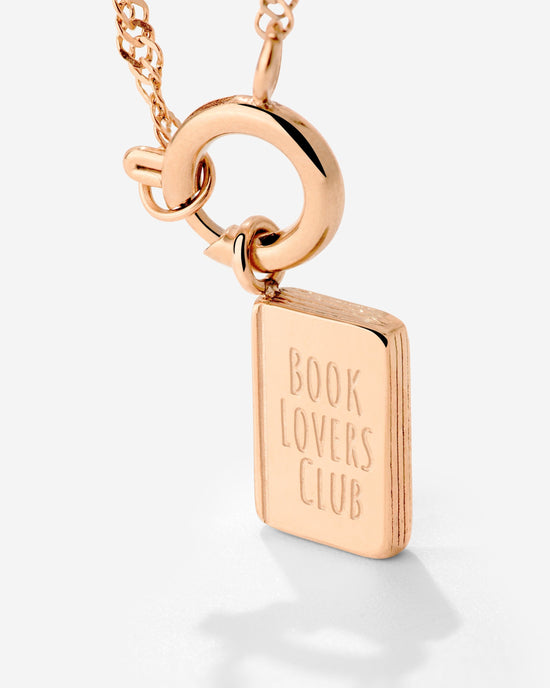 Book Lovers Club Singapore Chain Necklace Set Rose Gold