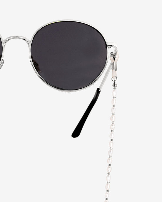 Pearly Sunglasses Chain Silver