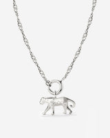 Leopard Singapore Chain Necklace Set Silver