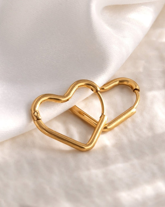 Heartily Hoops Small Gold