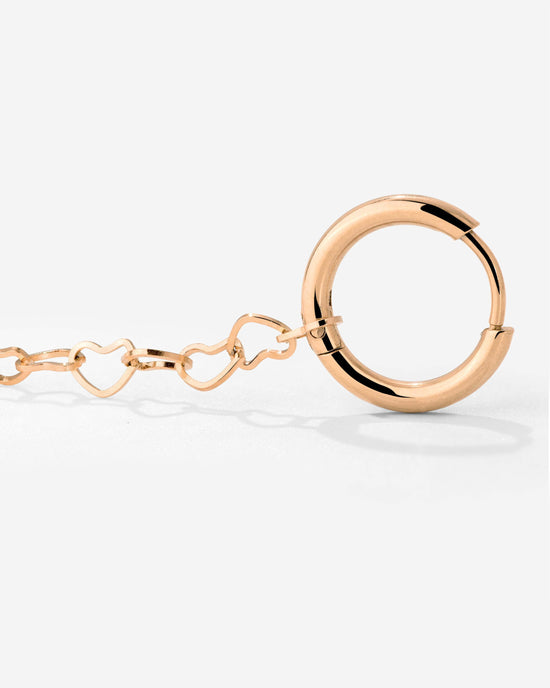 Heart after Heart Hoop Set Small Rose Gold