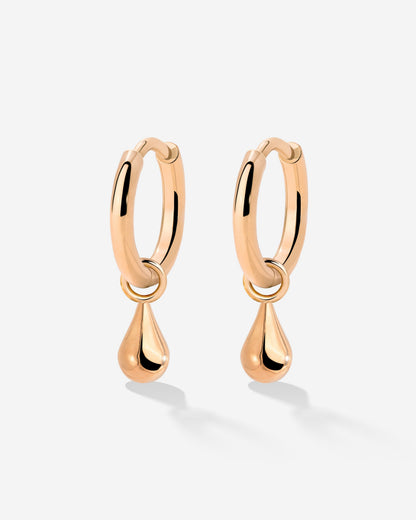 Drop it Hoop Set Small Rose Gold
