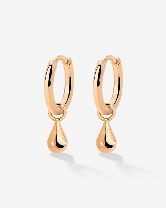 Drop it Hoop Set Small Rose Gold