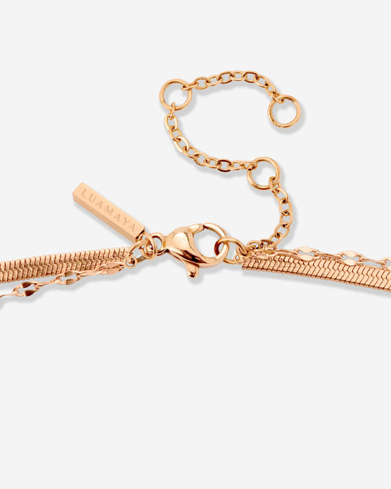 Aligned Double Necklace