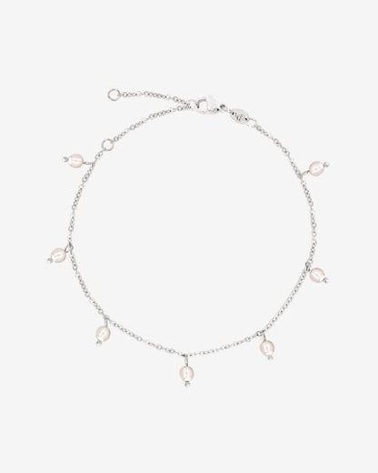Shiny Pearls Bracelet Silver