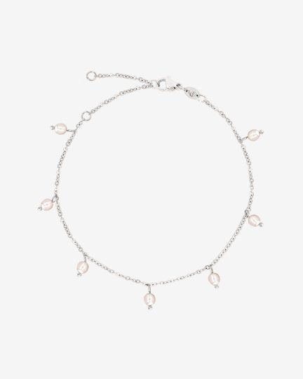 Shiny Pearls Bracelet Silver
