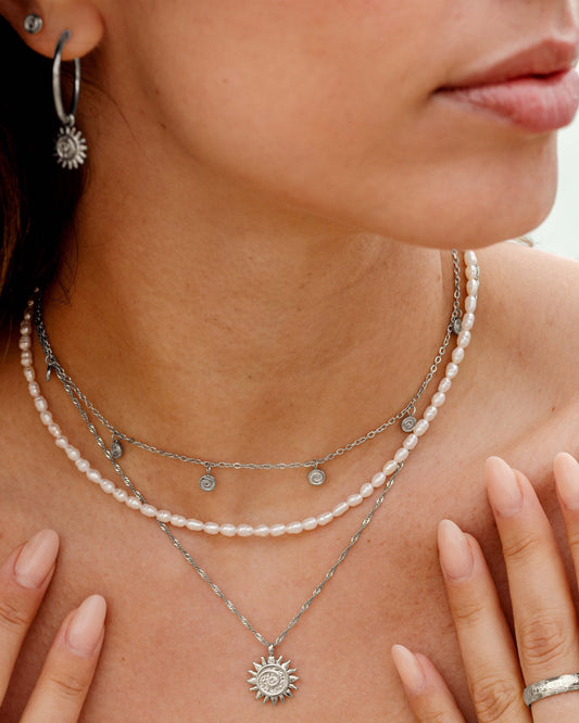 Swirl'n Choker Silver