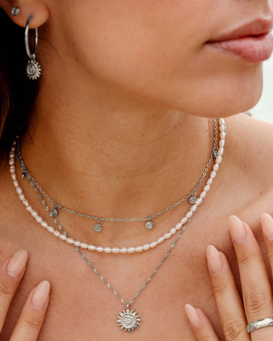 Swirl'n Choker Silver