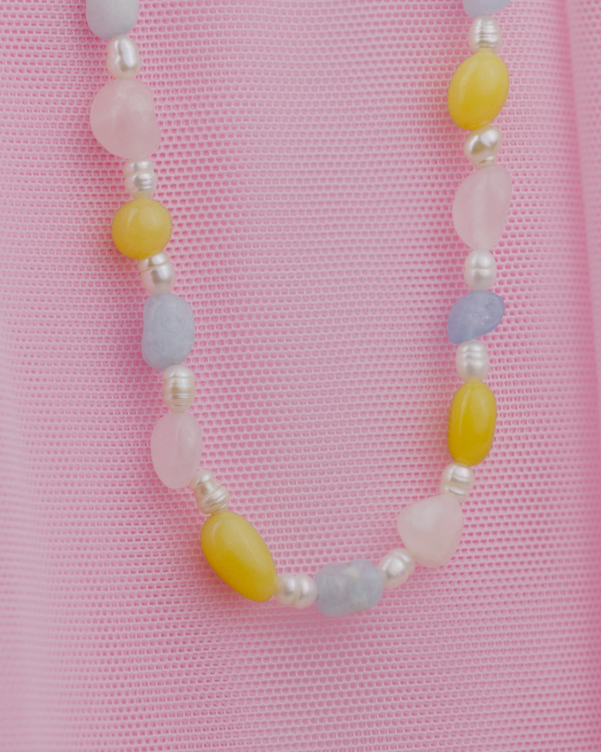 Cotton Candy Choker Gold