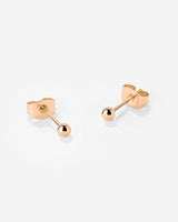 Delicate Bead Studs Rose Gold